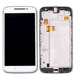 For Motorola MOTO G4 LCD Screen Assembly with Frame - White