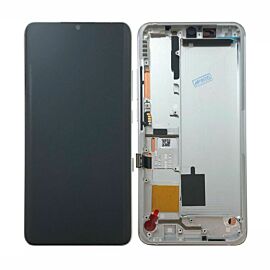 Refurbished For Xiaomi Mi Note 10 AMOLED Screen Assembly with Frame - White