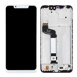 For Redmi Note 6 Pro Note6 Pro Global LCD Screen Assembly with Frame - White