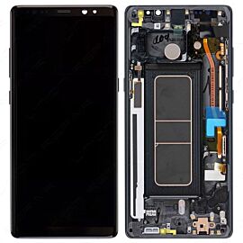 Refurbished For Samsung Galaxy Note 8 N950 Super AMOLED Screen Assembly with Frame - Black