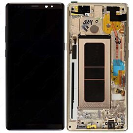 Refurbished For Samsung Galaxy Note 8 N950 Super AMOLED Screen Assembly with Frame - Gold