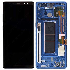 Refurbished For Samsung Galaxy Note 8 N950 Super AMOLED Screen Assembly with Frame - Blue