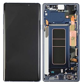 Refurbished For Samsung Galaxy Note 9 N960F N960U Super AMOLED Screen Assembly with Frame - Blue