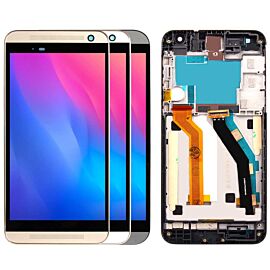 For HTC One E9 Plus LCD Screen Digitizer Assembly with Frame - White