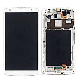 For LG G Pro 2 LCD Screen Assembly with Frame - White