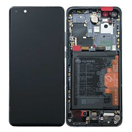 Refurbished For Huawei P40 Pro OLED Screen Assembly with Frame - Black