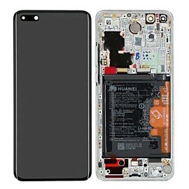 Refurbished For Huawei P40 Pro OLED Screen Assembly with Frame - White