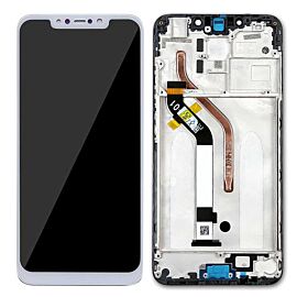 For Xiaomi Pocophone F1 Poco F1 LCD Screen Assembly with Frame - White