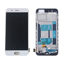 For OPPO R11 LCD Screen Assembly with Frame - White