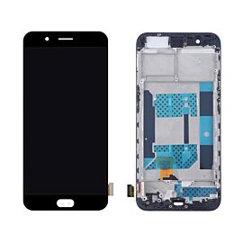 For OPPO R11 Plus LCD Screen Assembly with Frame - Black