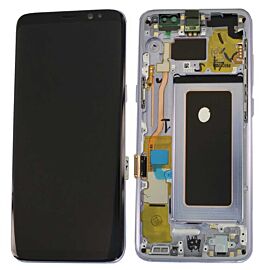Refurbished For Samsung Galaxy S8 G950 Super AMOLED Screen Assembly with Frame - Orchid Gray