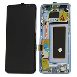 Refurbished For Samsung Galaxy S8 G950 Super AMOLED Screen Assembly with Frame - Blue