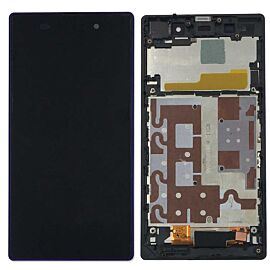 For Sony Xperia Z1 LCD Screen Assembly with Frame - Purple