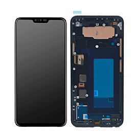 For LG V40 ThinQ V405 OLED Screen Assembly with Frame - Black