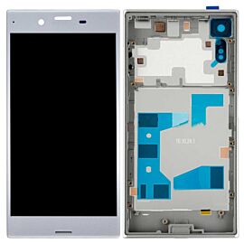 For Sony Xperia XZ LCD Screen Assembly with Single SIM Frame - Silver
