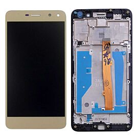 For Huawei Y6 2017, Nova Young, Honor 6 Play LCD Screen Assembly with Frame - Gold